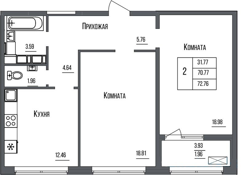 Чешская планировка двухкомнатной квартиры дизайн